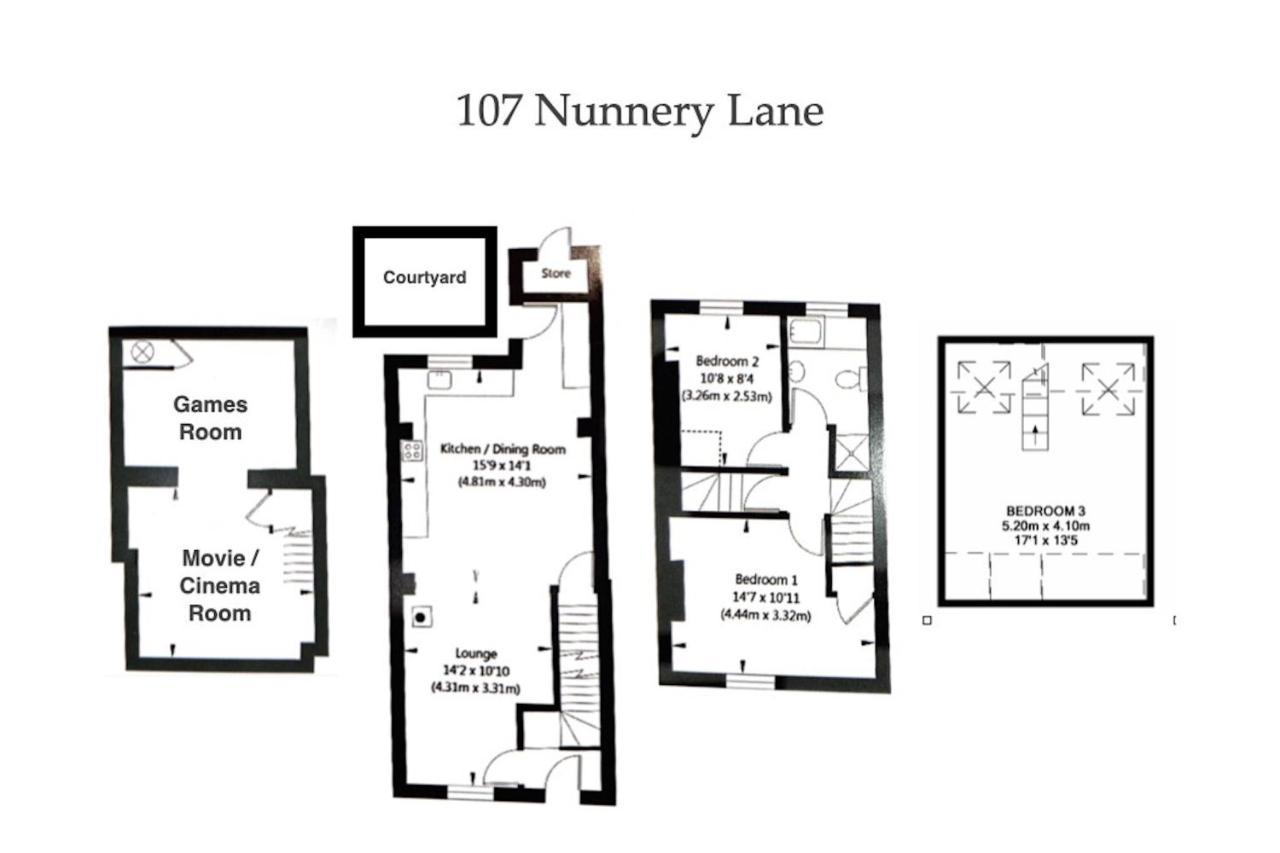 Spencer House & 107 & 109 Nunnery Lane Villa York Buitenkant foto